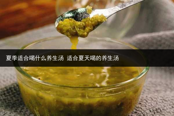 夏季適合喝什么養(yǎng)生湯 適合夏天喝的養(yǎng)生湯